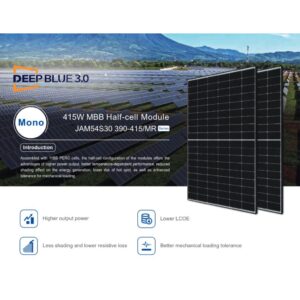 JA Solar Solarmodul JAM54S30-400/MR schwarzer Rahmen – Bild 1