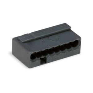 WAGO 243-208 Steckklemme 8f 100V 6A dunkelgrau Ø0,6-0,8mm – Bild 1