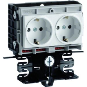 HAGER SL200559409010 Geräteträger-Technikteil 2-fach reinweiß – Bild 1