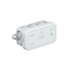 BETTERMANN Abzweigdose IP55 A 6, 2,5qmm, 80x43x34mm, lichtgrau, Kunststoff – Bild 1