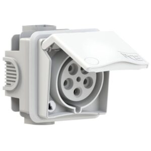 PC ELECTRIC 895-6v CEE-Steckdose IP44 5p CEE-32A 400-440V/rt 6h – Bild 1