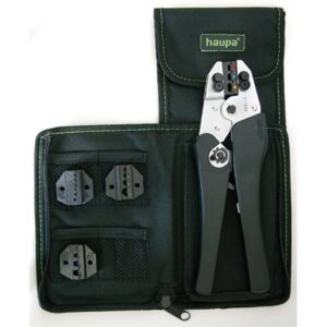 HAUPA Presszange mech 211692, versch. Einsätze, mit Sperrvorrichtung, automatischem Rücklauf, inkl. Gürteltasche – Bild 1