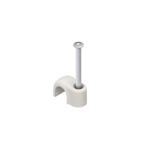 KLEINHUIS 8/25GR Nagelschelle, Ø8mm, lichtgrau, Kunststoff – Bild 1