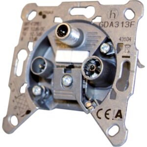 TRIAX GDA 313 F Durchgangsdose Sat/BK 3f 12,5dB/860 12dB/2150 – Bild 1