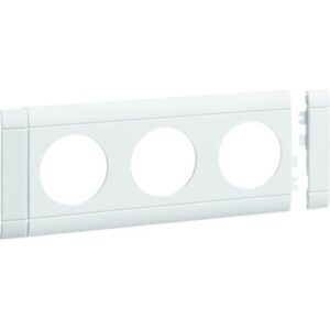 HAGER GB080309010 Geräteblende GEB-K 3f, 80mm, Kunststoff, reinweiß – Bild 1