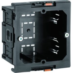 HAGER G2850 Geräteeinbaudose GEB-K, 1f, Front, Tragering, 60 mm, geschlossen – Bild 1