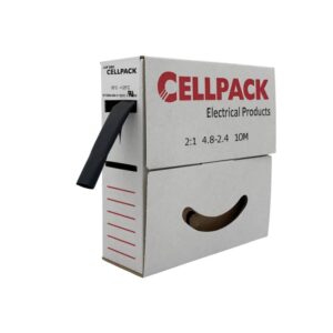 CELLPACK SB/4.8-2.4/BK/10m Schrumpfschlauch dünnwandig, schwarz – Bild 1