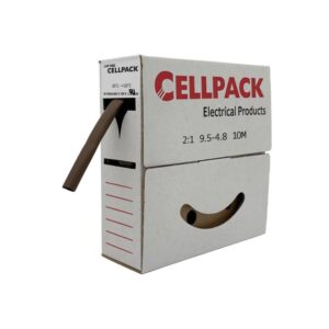 CELLPACK SB/9.5-4.8/BN/10m Schrumpfschlauch dünnwandig braun – Bild 1