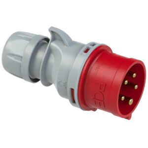 PC ELECTRIC 015-6tt CEE-Stecker 5p 16A IP44 400V/rt 6h Schraubkl Kunststoff – Bild 1