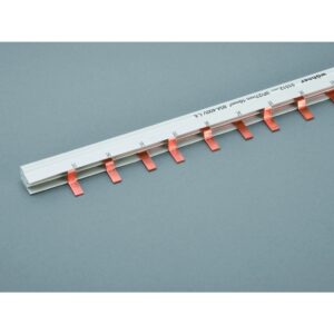 WÖHNER 31012 Phasenschiene 3ph 27mm 1000mm 16qmm 80A Stift – Bild 1