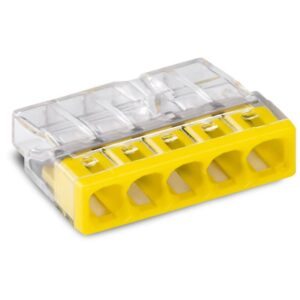 WAGO Steckklemme 2273-205, 5f, 450V, 24A, 0,5-2,5qmm, transparent