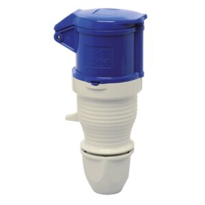 WALTHER 330306 CEE-Kupplung 32A IP44 blau – Bild 1