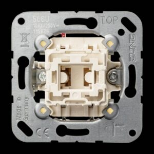 JUNG Wechselschalter 506 U, UP, IP20, 1f, 10AX, mit Federklemmen, beleuchtbar – Bild 1