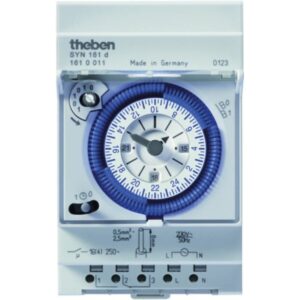 THEBEN SYN 161 d Schaltuhr mech 230VAC DIN-Schiene 1kan Wechsler 24h Programm 3TE – Bild 1