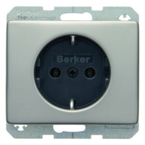 BERKER 47140004 Steckdose SCHUKO Arsys Edelstahl Rostfrei – Bild 1