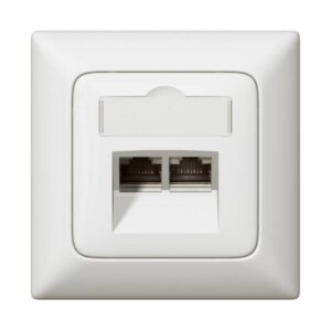 LEGRAND 776758 Zentralplatte Mod-Jack 2f, ultraweiß – Bild 1