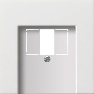 GIRA 0276112 Zentralplatte USB/TAE 1f, reinweiß glänzend