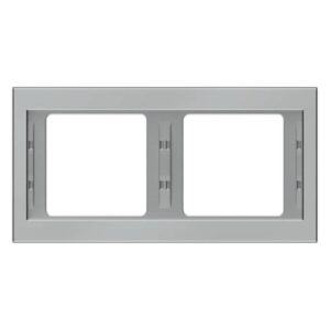 BERKER 13637004 Einbaurahmen 2f Edelstahl matt K.5 Metall