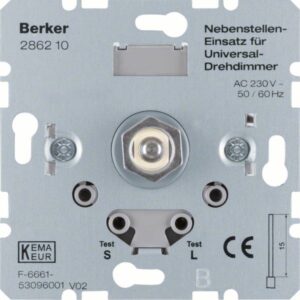 BERKER 286210 Dimmer Drehknopf, universal, Unterputz, Softrastung – Bild 1