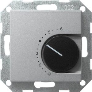 GIRA 039626 Raumthermostat 230V 10A Wechsler Alu