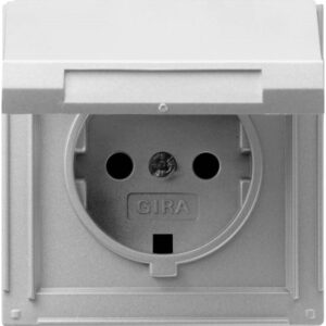 GIRA 045465 SCHUKO-Steckdose 1f 16A Alu matt UP IP44 – Bild 1