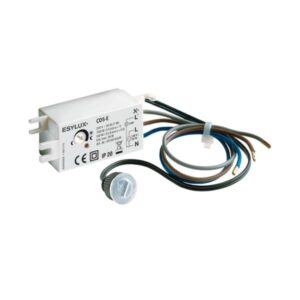 ESYLUX CDS-E Dämmerungsschalter, Einbau, 1 Schließer, 1000W, 60s/ein, 60s/aus, weiß – Bild 1