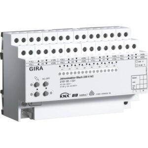 GIRA 216100 Jalousieaktor KNX REG 8f AC 230V DC 12-48V Handbedienung – Bild 1