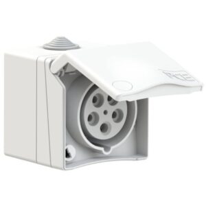 PC ELECTRIC 865-6v CEE-Steckdose IP44 5p CEE-16A 400V/rt 6h – Bild 1