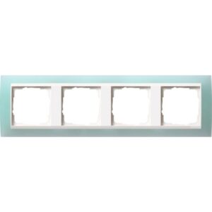 GIRA 0214395 Event Opak Mint Rahmen 4f Reinweiß glz – Bild 1