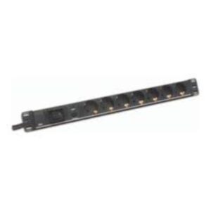 ASSMANN DN-95403 1HE Aluminium PDU, Rack Mount, 7x Schutzkontakt 16A, 4000W, 250VAC 50/60Hz – Bild 1