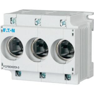 NEUER Produkttitel: EATON FCFBD02DI-3 D0-Sicherungssockel 3p, DIN-Schiene, 63A, 400V, Kunststoff – Bild 1