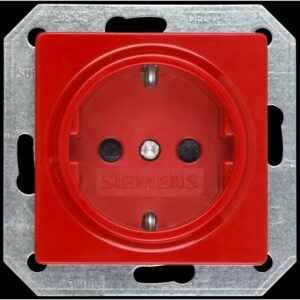 SIEMENS 5UB1522 DELTA i-system SCHUKO-Steckdose rot IP20 – Bild 1