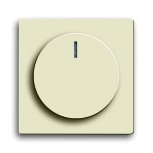 BUSCH-JAEGER 6540-82-102 Drehknopf Symbol Dimmer elfenbein-weiß matt – Bild 1