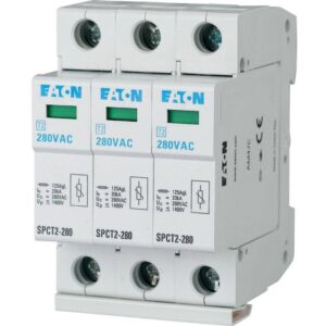 EATON Überspannungsableiter SPCT2-280/3, 280VAC, 1,4kV, 3 TE, Hutschiene TH35 – Bild 1