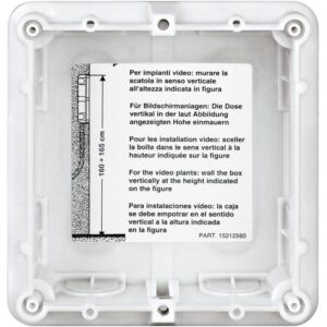 LEGRAND Bticino 350010 UP-Kasten, 117x123x45mm, Kunststoff – Bild 1