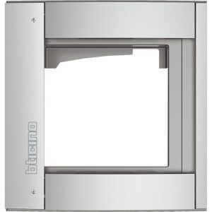 LEGRAND Bticino 350211 Rahmen-Türstation 1f UP, grau, Alu – Bild 1