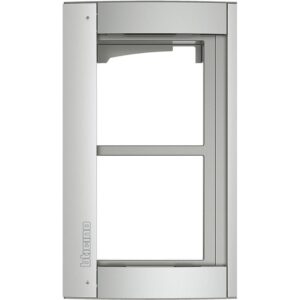 LEGRAND Bticino 350221 Rahmen-Türstation 2f UP, grau, Alu – Bild 1