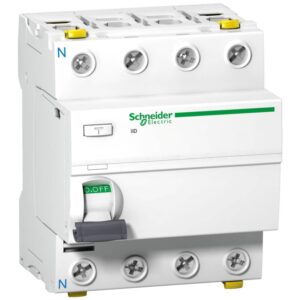 SCHNEIDER-SA A9Z11463 Acti 9 iID RCCB 4P 63A 30mA AC-Schutzklasse weiß RAL9003 – Bild 1