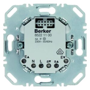 BERKER 85221100 Jalousieschalter-Einsatz, IP00, Komfort, niedriger Eigenenergiebedarf, 2 Relaiskontakte – Bild 1