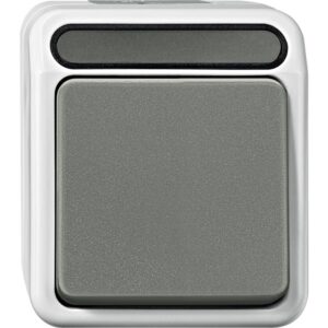 MERTEN MEG3116-8029 Kontroll-Wechselschalter, lichtgrau, matt, Aufputz, IP44