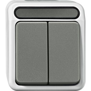 MERTEN MEG3115-8029 Serienschalter lichtgrau matt IP44 2f – Bild 1