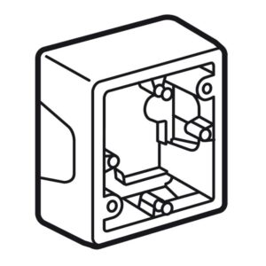 LEGRAND 776181 Aufputzgehäuse 1-fach Creo Ultraweiß IP20 – Bild 1