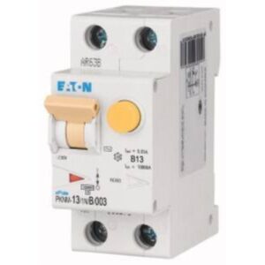 EATON FI/LS-Schutzschalter B13, PKNM-13/1N/B/003-MW, rot-grün, 2TE, 230V – Bild 1