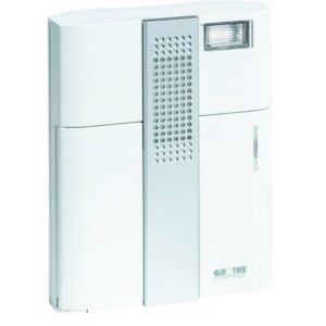 GROTHE MISTRAL 300M E Funkgong Empfänger 500m 16 Melodien 86dB Weiß Silber – Bild 1