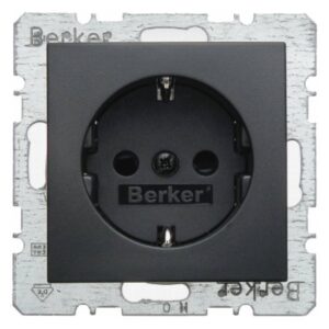 BERKER 47231606 Steckdose SCHUKO anthrazit matt IP20 – Bild 1