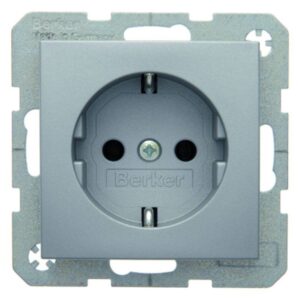 BERKER 47431404 Steckdose SCHUKO S.1/B.3/B.7 alu matt IP20 – Bild 1