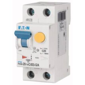 EATON FI/LS-Schutzschalter C20 PKNM-20/1N/C/003-G/A-MW, rot-grün, 2TE, 250V – Bild 1