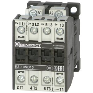 BENEDICT Leistungsschütz K3-14ND10 230, 5,5kW, 3S, 220-240VAC, 14A – Bild 1
