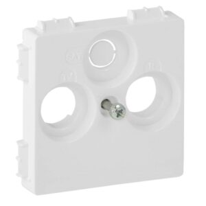 LEGRAND 754800 Zentralplatte Sat/TV/Radio, ultraweiß, glänzend – Bild 1
