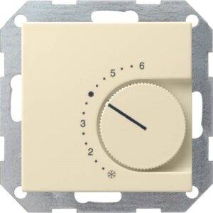 GIRA 039001 Raumthermostat 230V 10A Öffner System 55 Cremeweiß – Bild 1